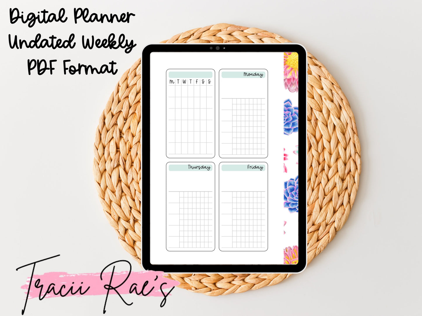 Digital Planner Weekly Undated