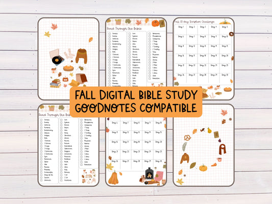 Digital Planner Fall Bible Study