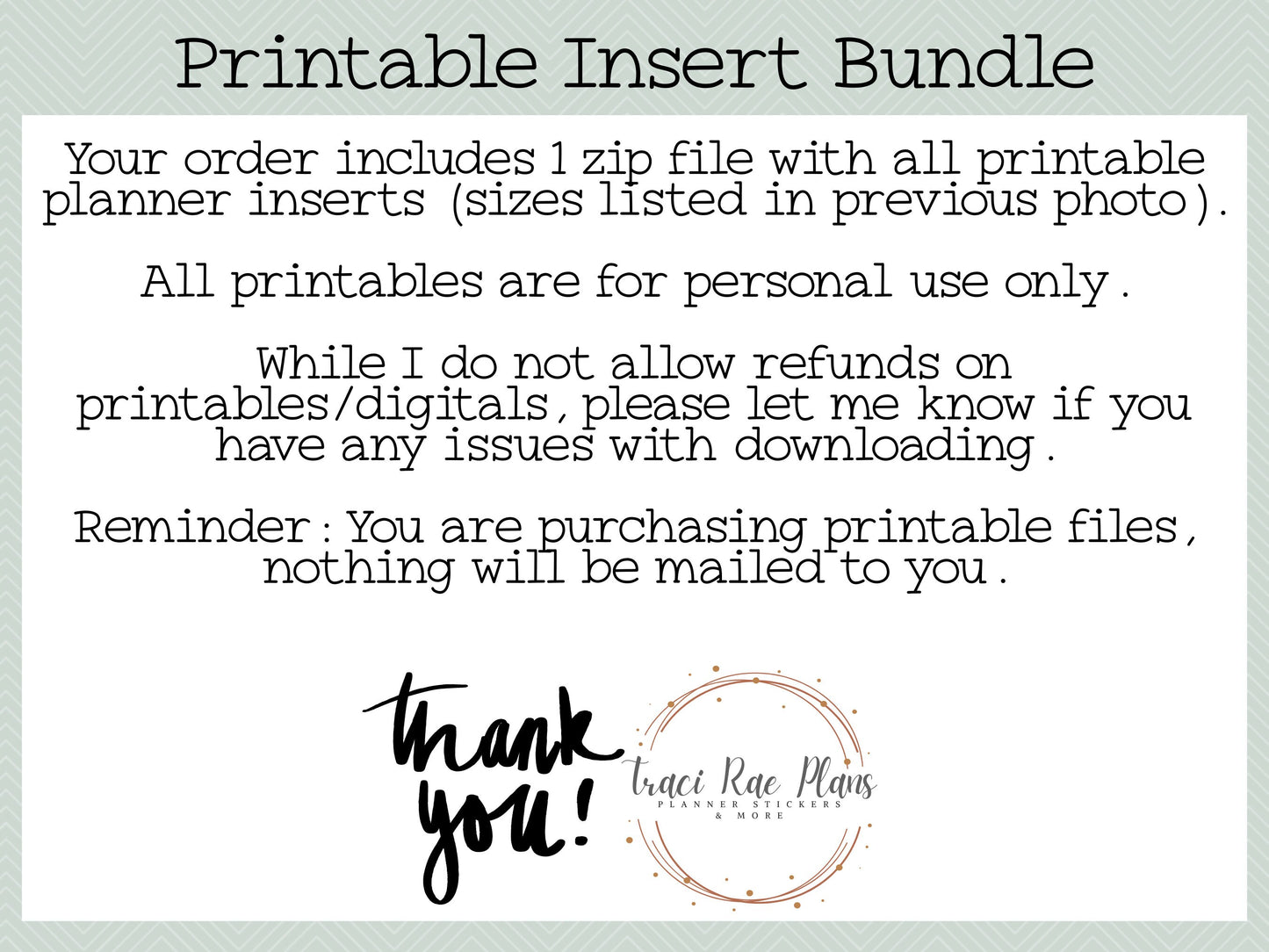 Printable Inserts - Floral Line Art WO2P