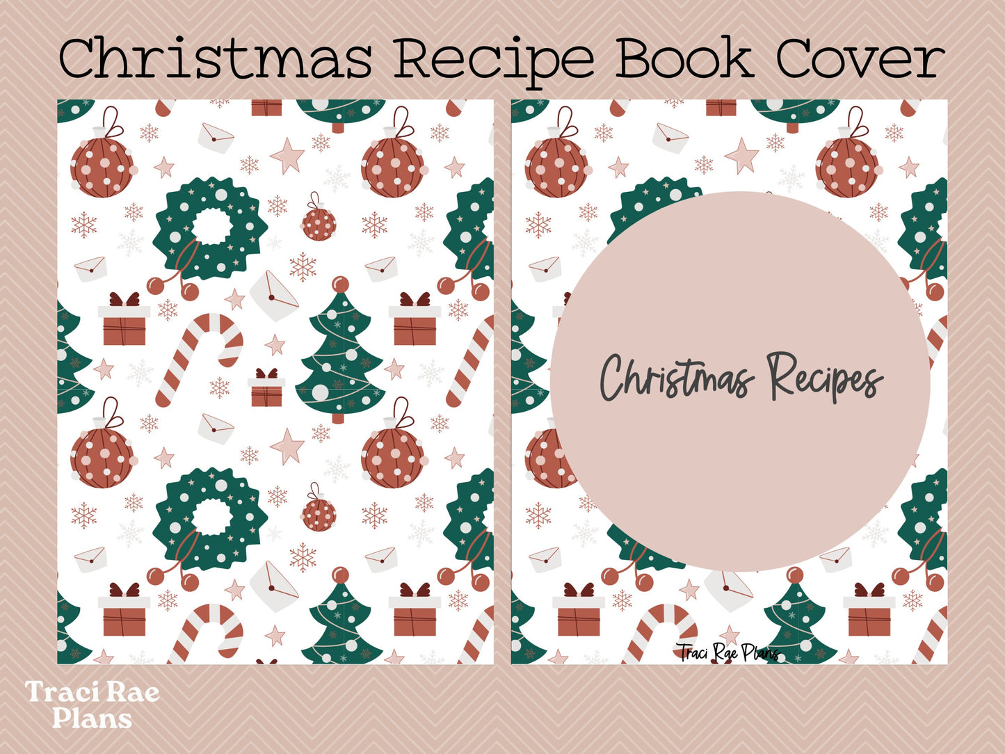 Printable Christmas Recipe Book US Letter & Digital