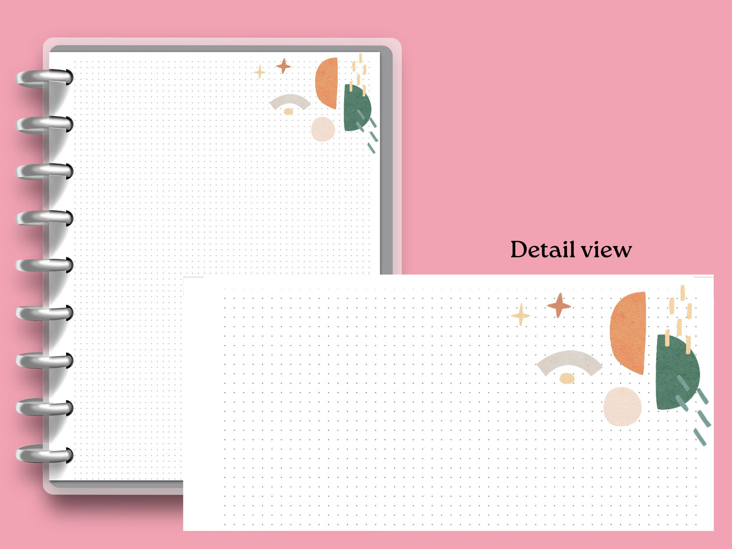 Printable Inserts - Abstract Dotty Notes