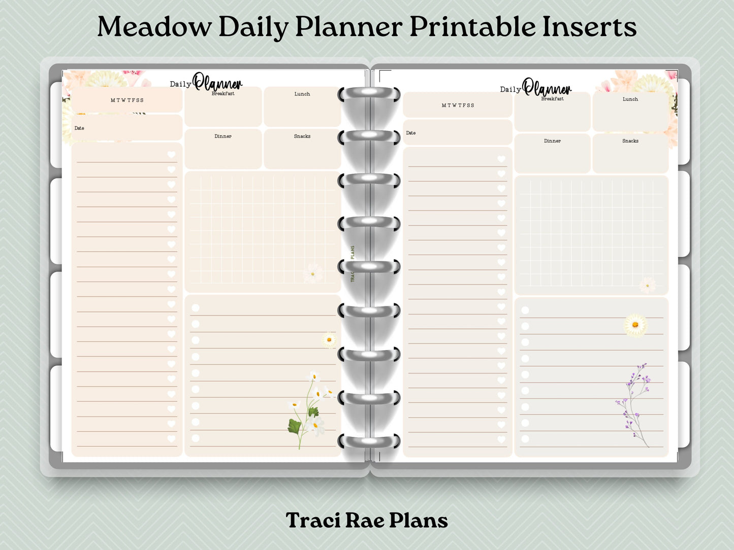 Printable Inserts - Meadow Daily Planner