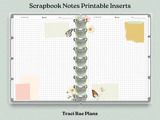 Printable Inserts - Scrapbook Notes