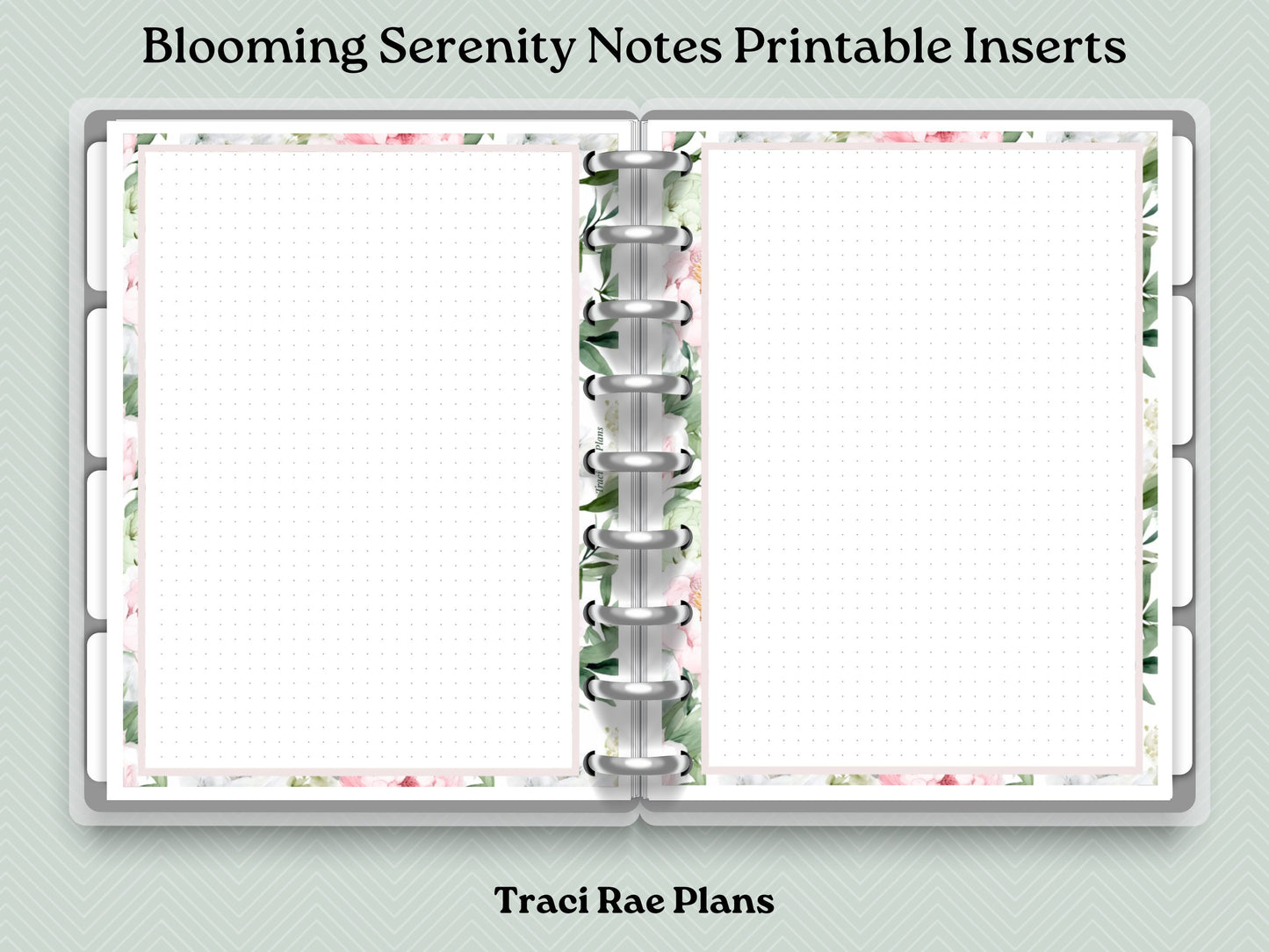 Printable Inserts - Blooming Serenity Notes