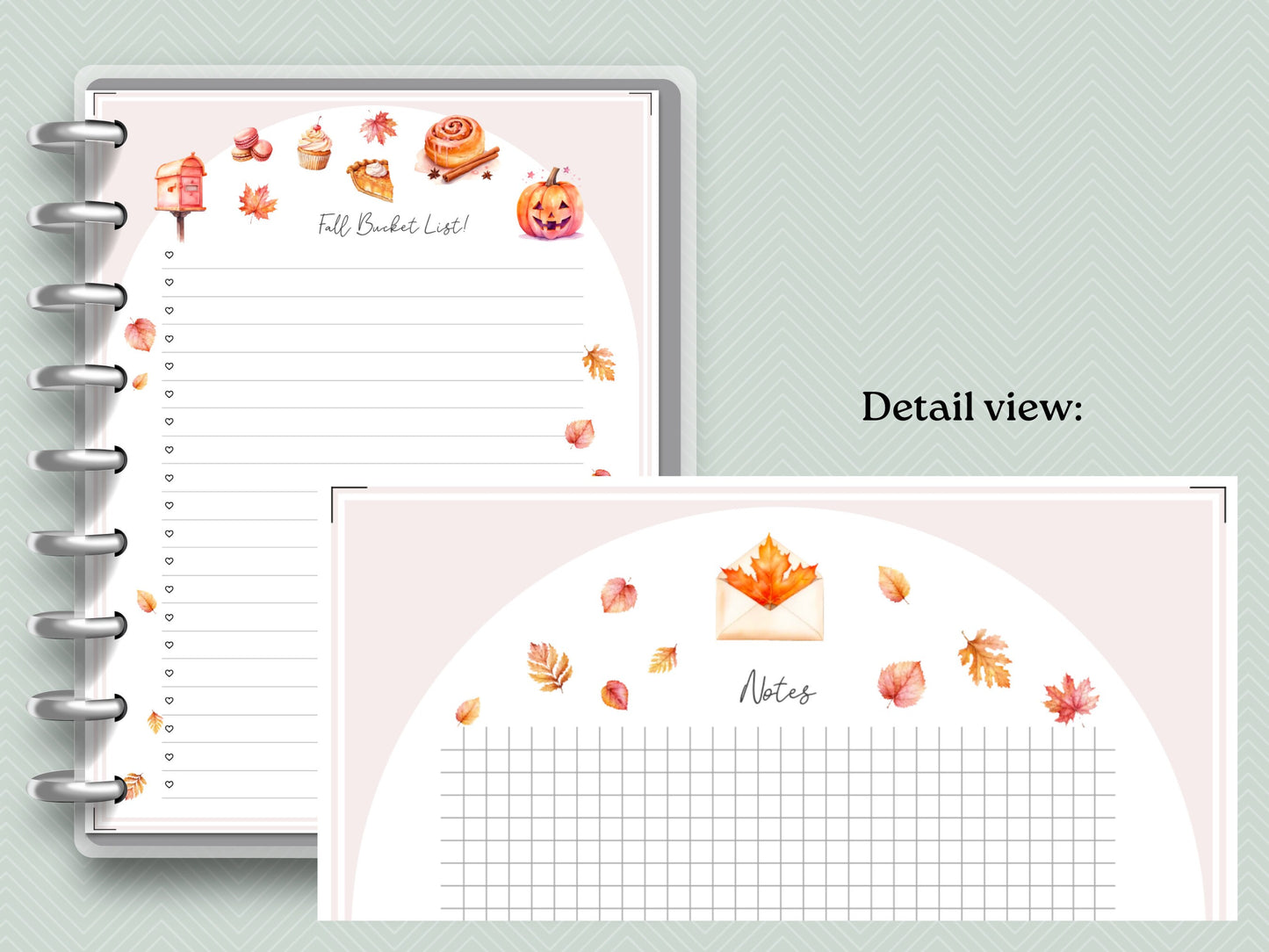 Fall Bucket List Printable Inserts