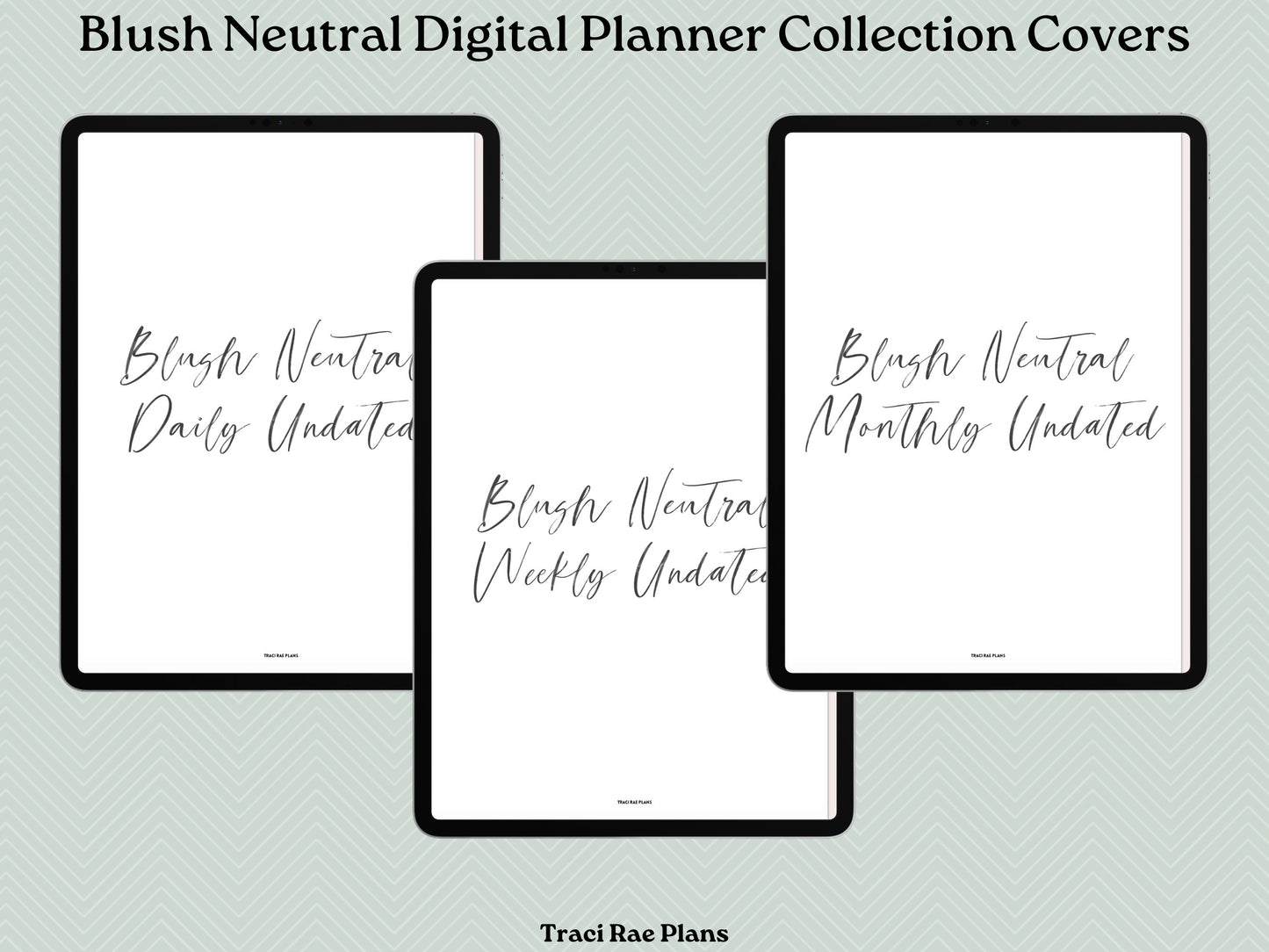 Blush Neutral Digital Planner Collection