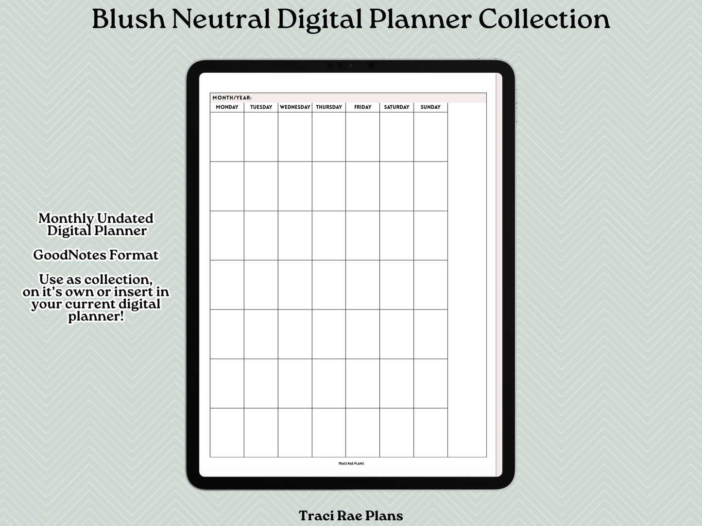 Blush Neutral Digital Planner Collection