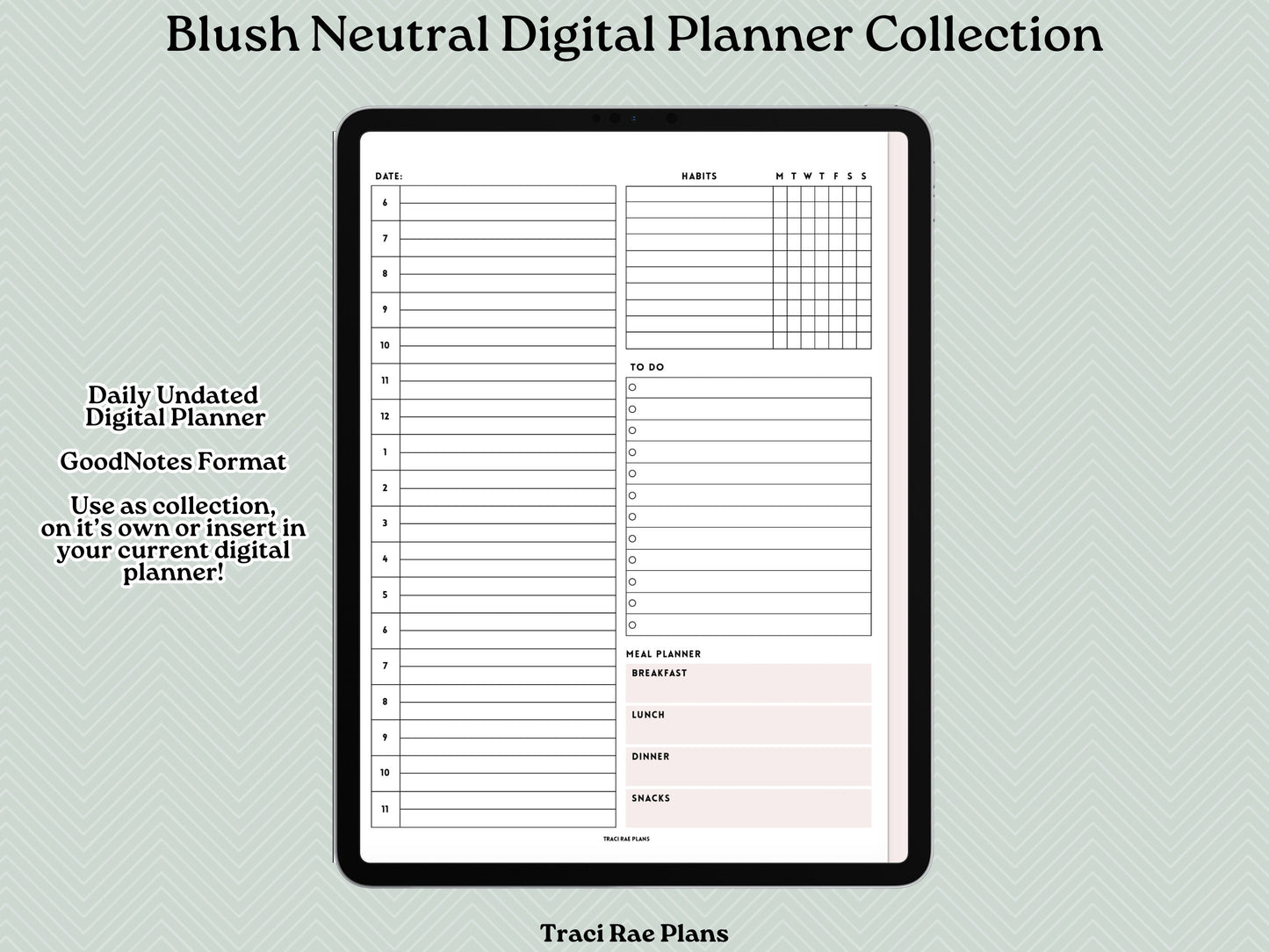 Blush Neutral Digital Planner Collection