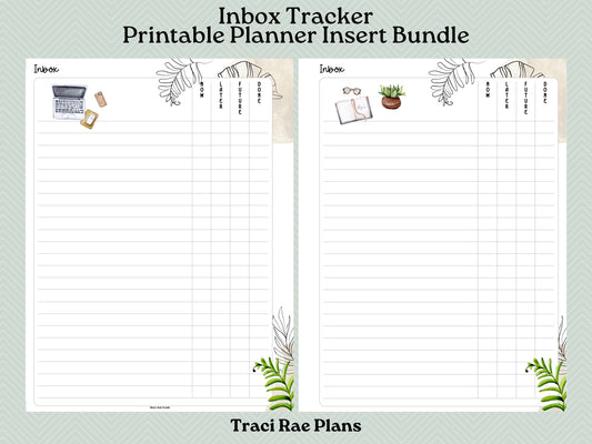 Printable Inserts - Inbox Tracker