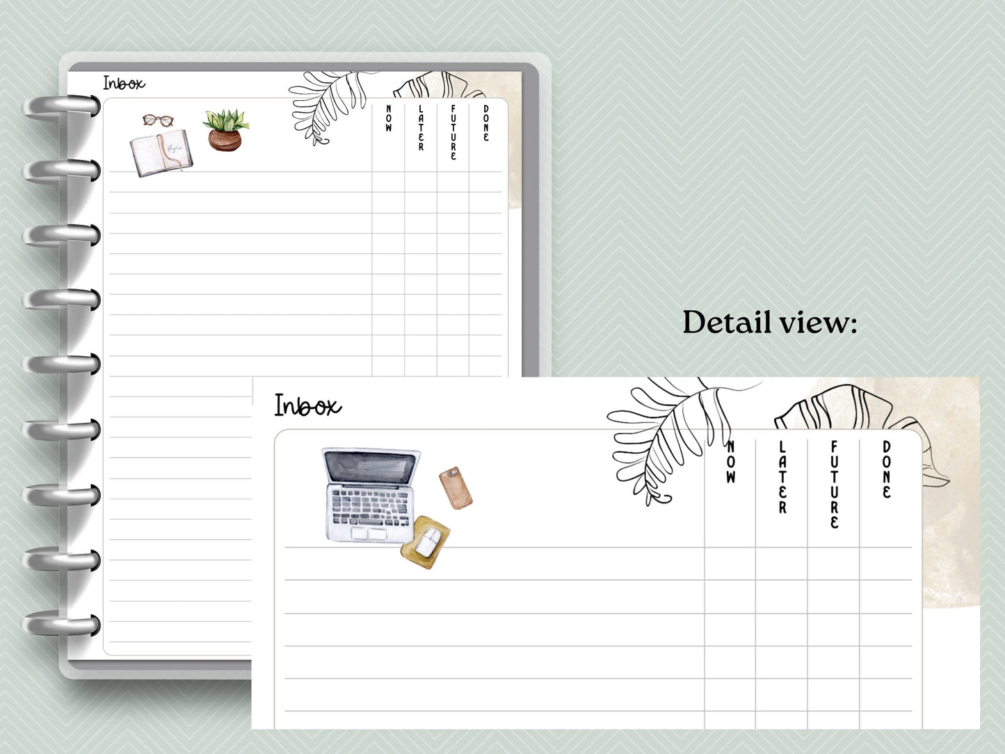 Printable Inserts - Inbox Tracker