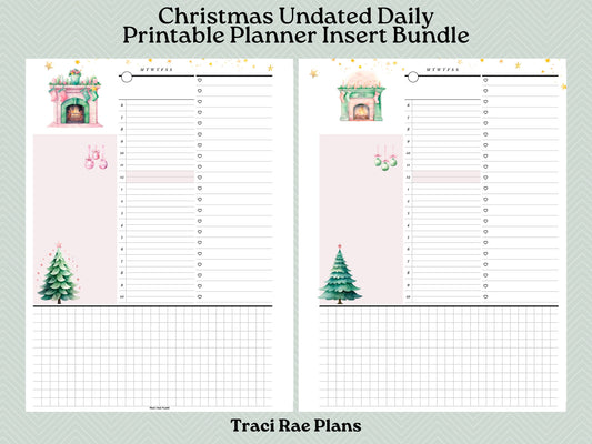 Printable Inserts - Christmas Undated Daily