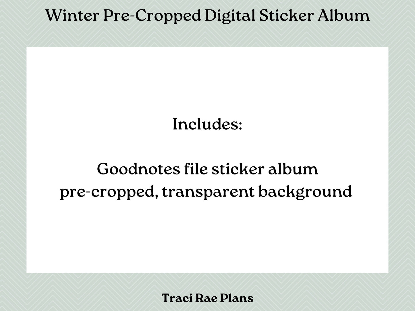 Winter Pre-Cropped Digital Stickers