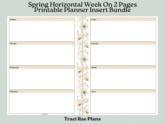 Printable Inserts - Spring Horizontal WO2P