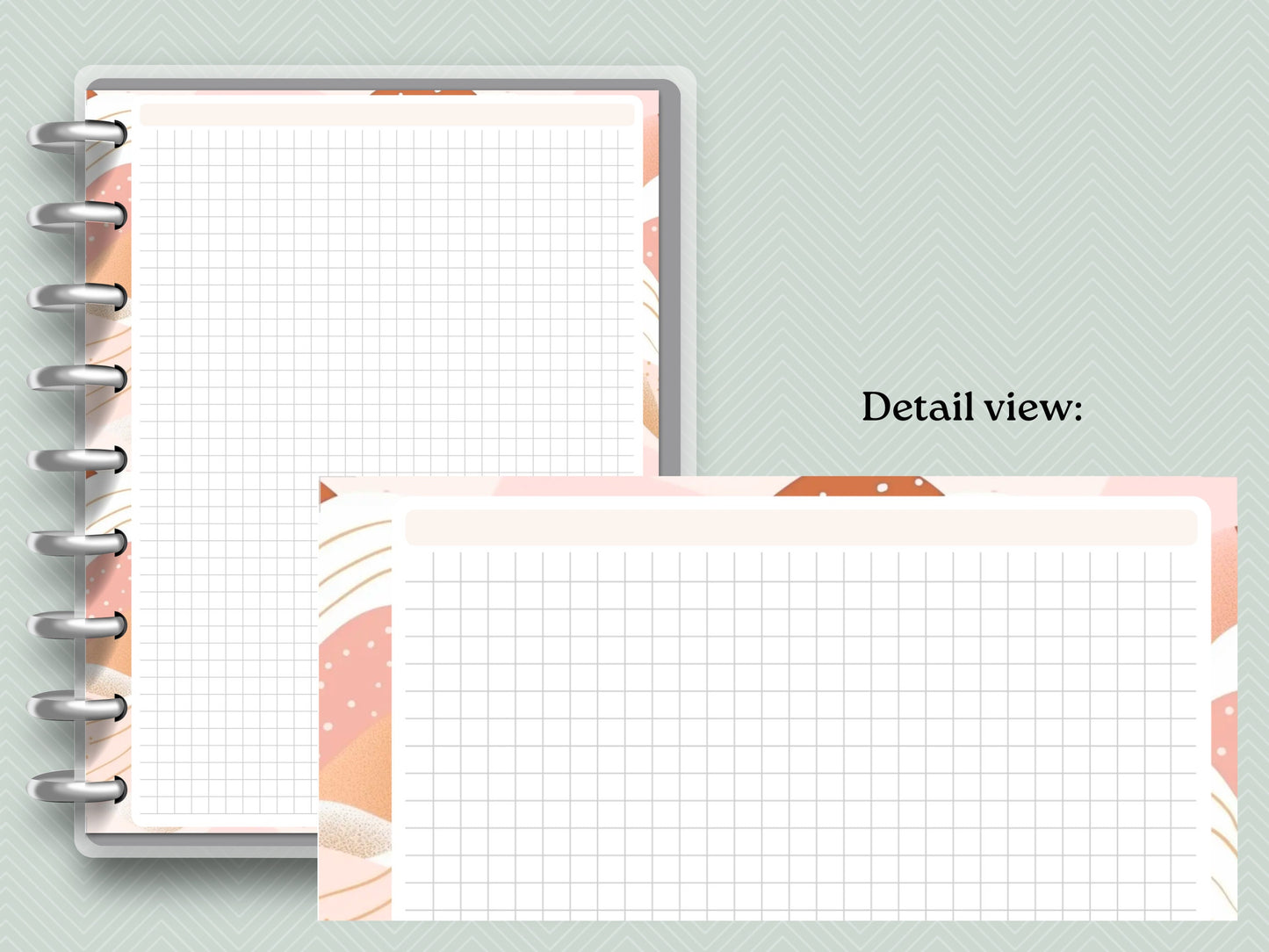 Printable Inserts - Artisan Abstract Grid Notes