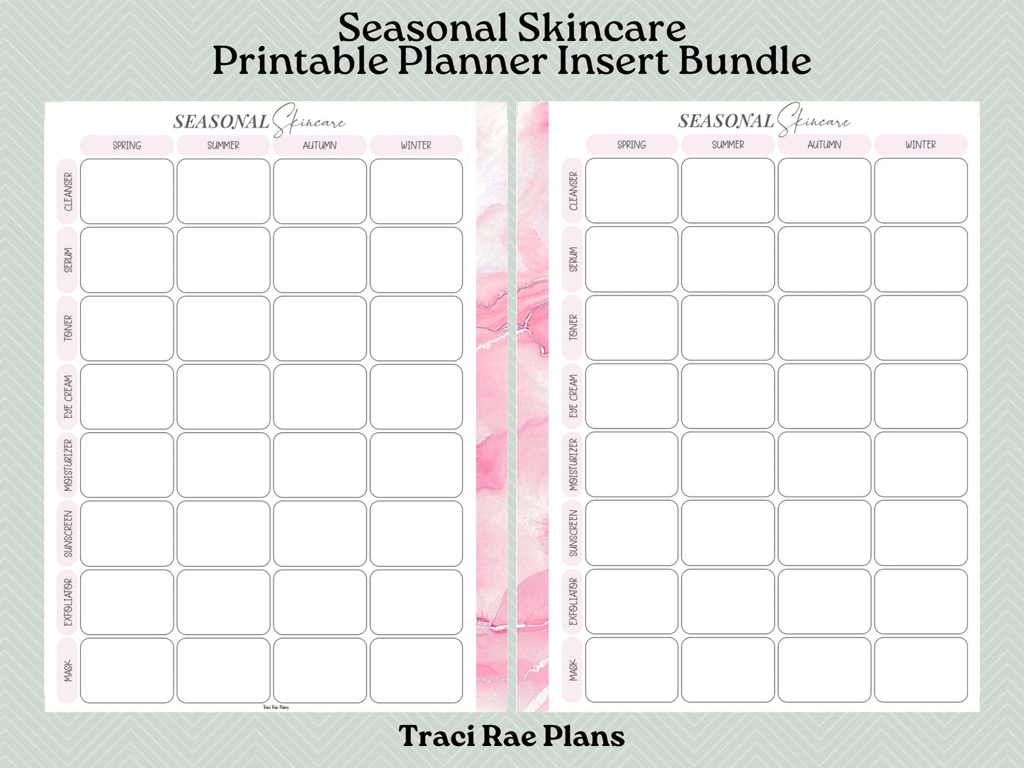 Printable Inserts - Seasonal Skincare Tracker