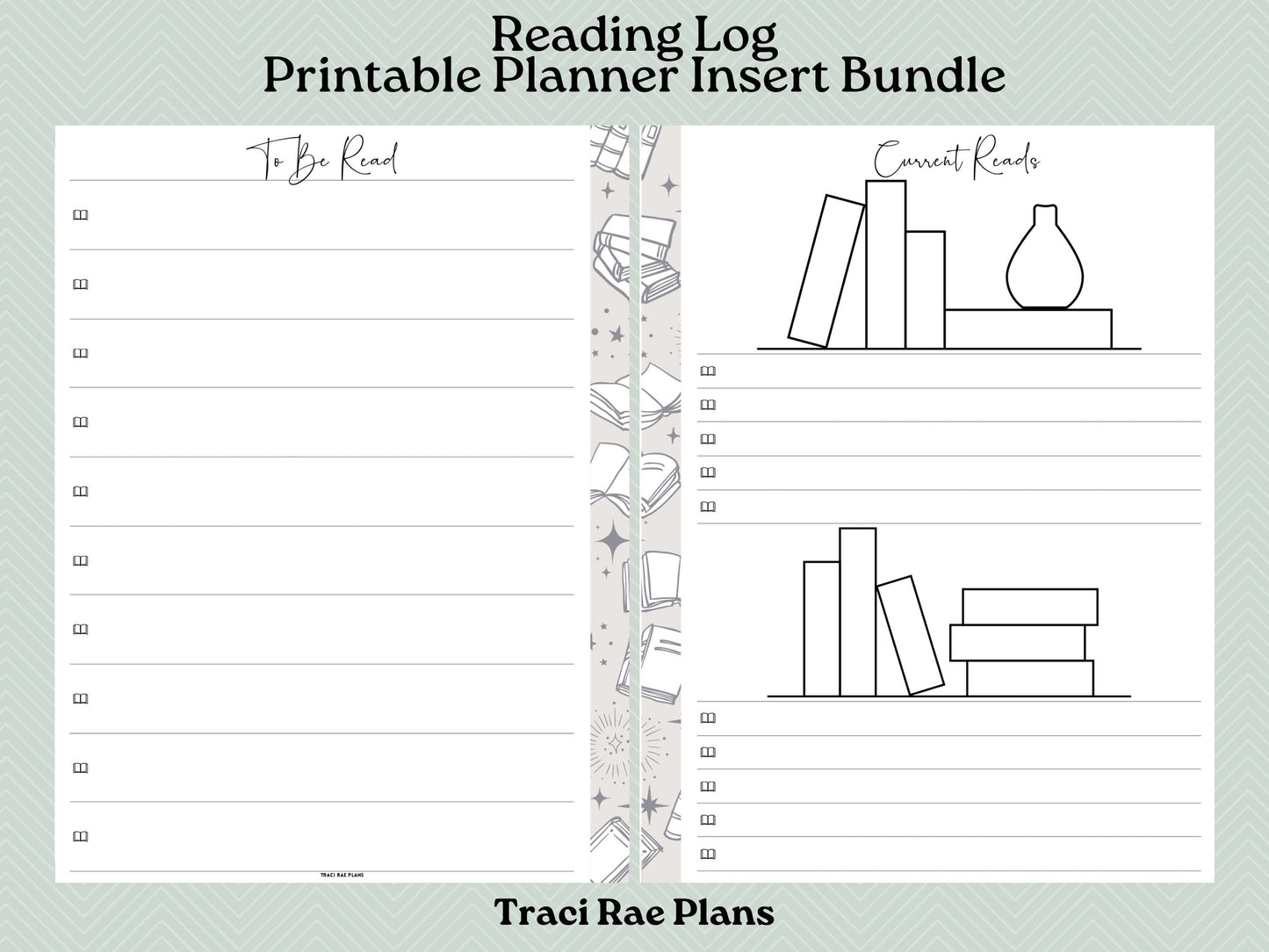 Printable Inserts - Reading Log