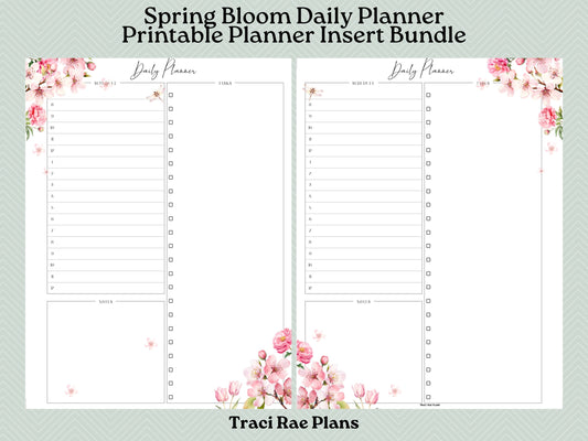 Printable Inserts - Spring Bloom Daily Planner