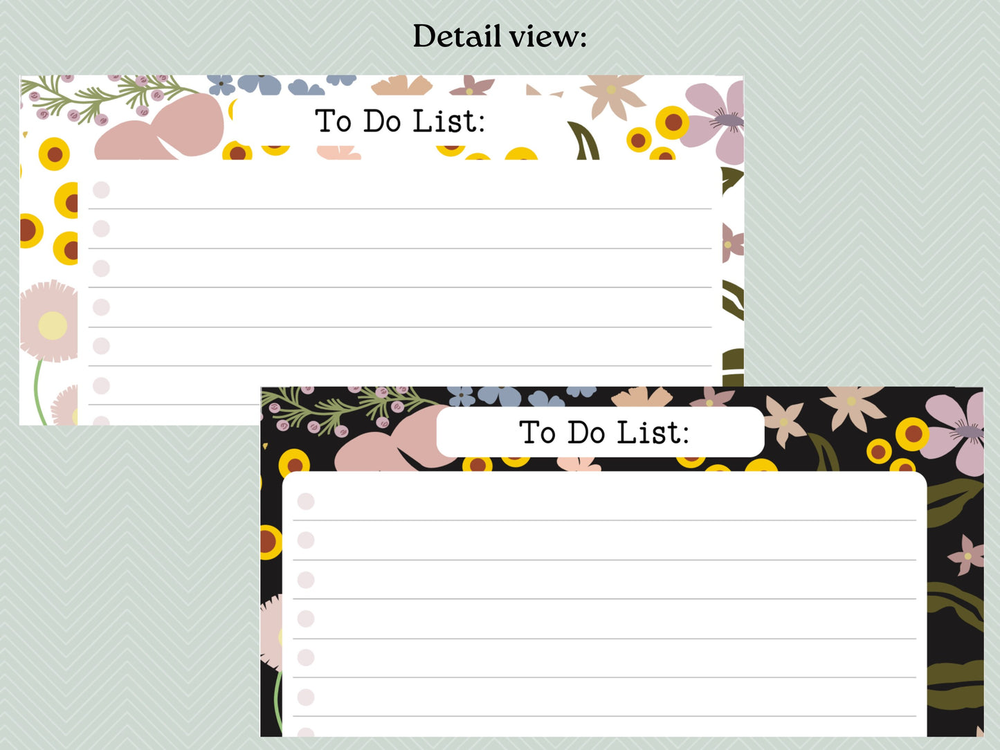 Printable Inserts - Midnight Blooms To Do List