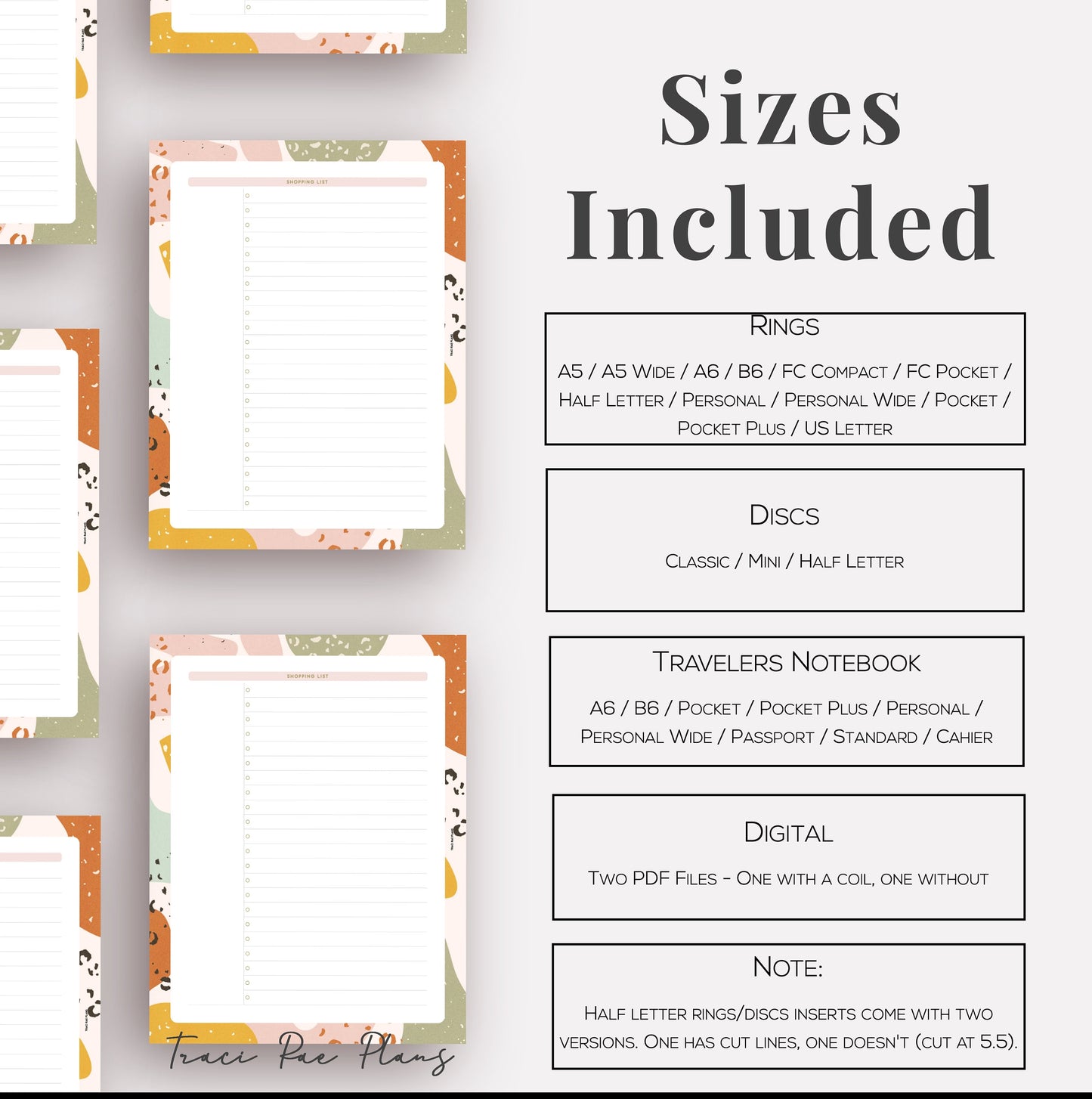 Printable Inserts - Pop Art Shopping List