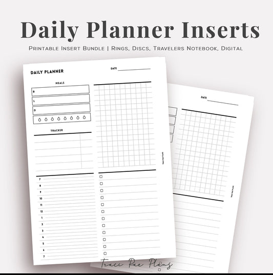 Printable Inserts - Daily Undated