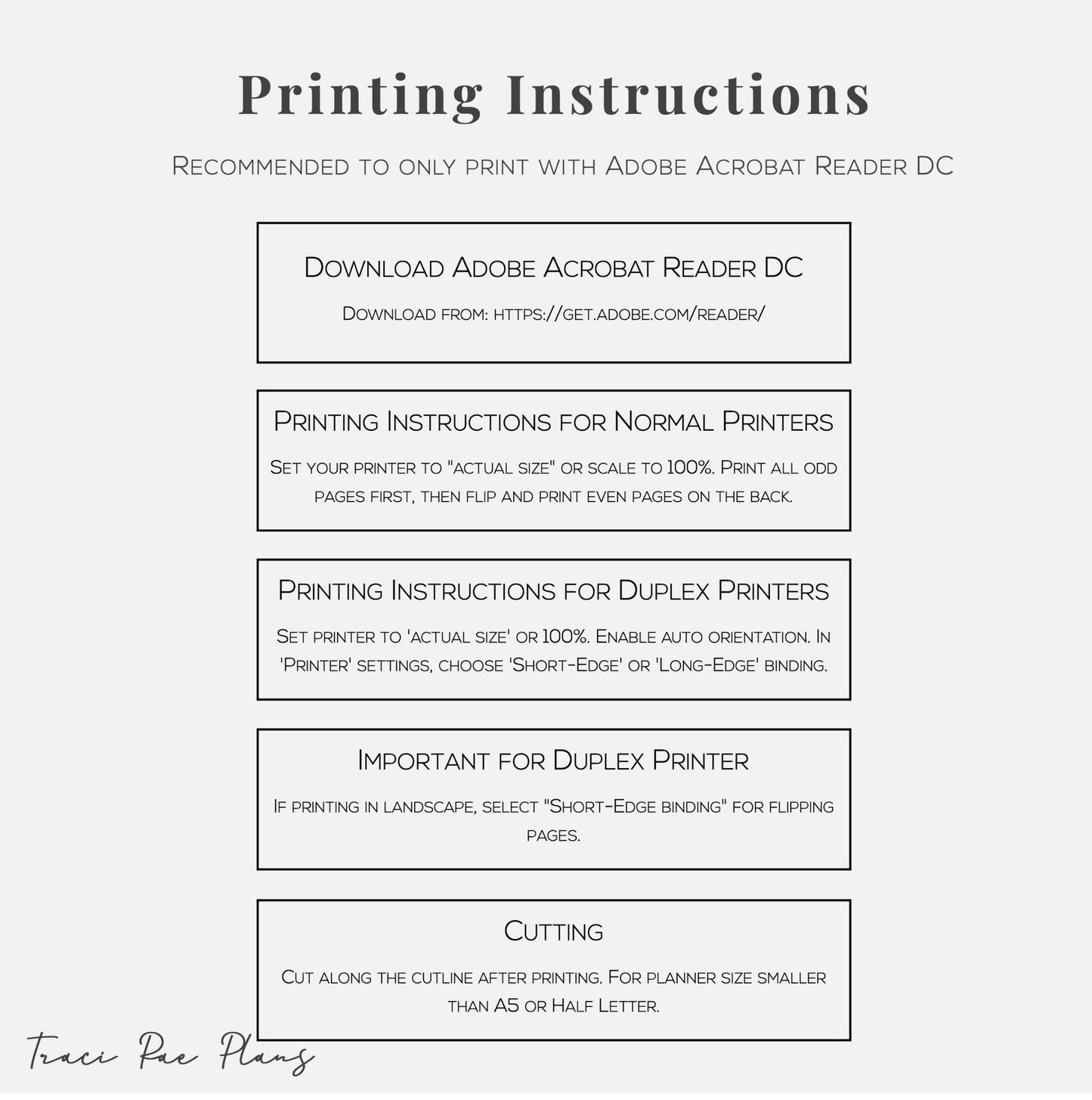 Minimal Brain Dump Printable Inserts