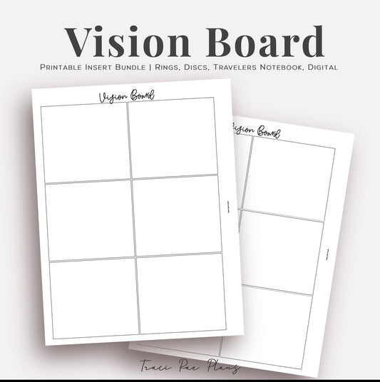 Vision Board Printable Inserts