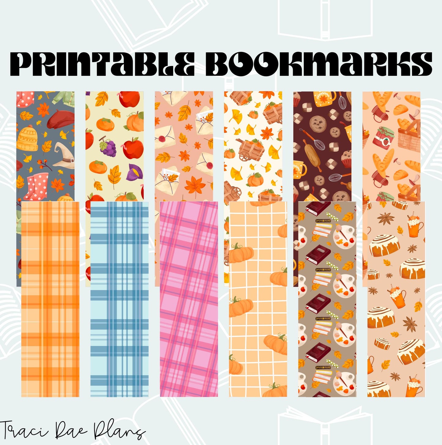 Printable Bookmark Bundle - Cozy Fall