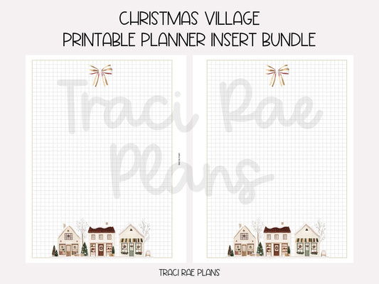 Printable Inserts - Christmas Village Notes